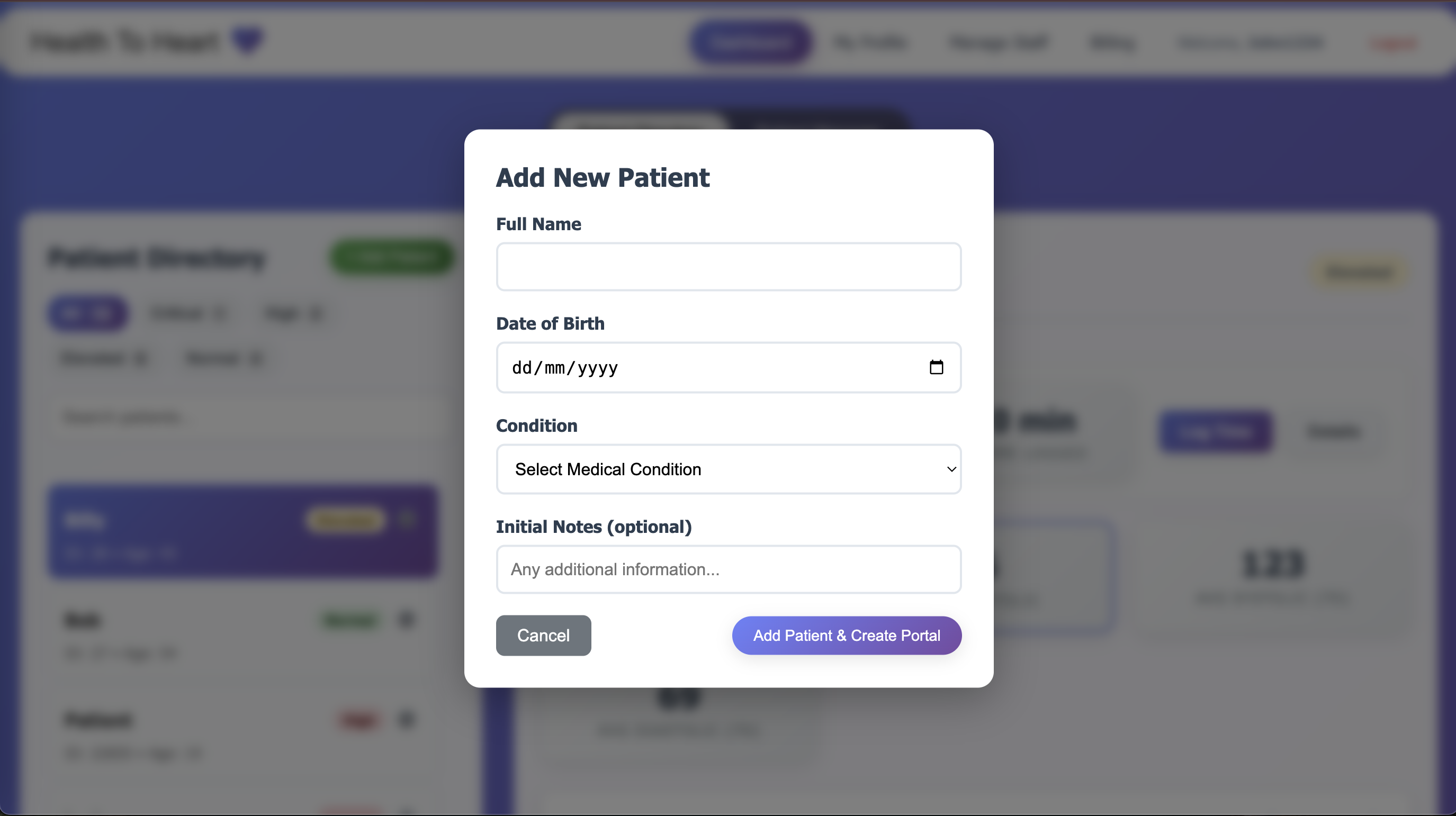 Onboard Patients